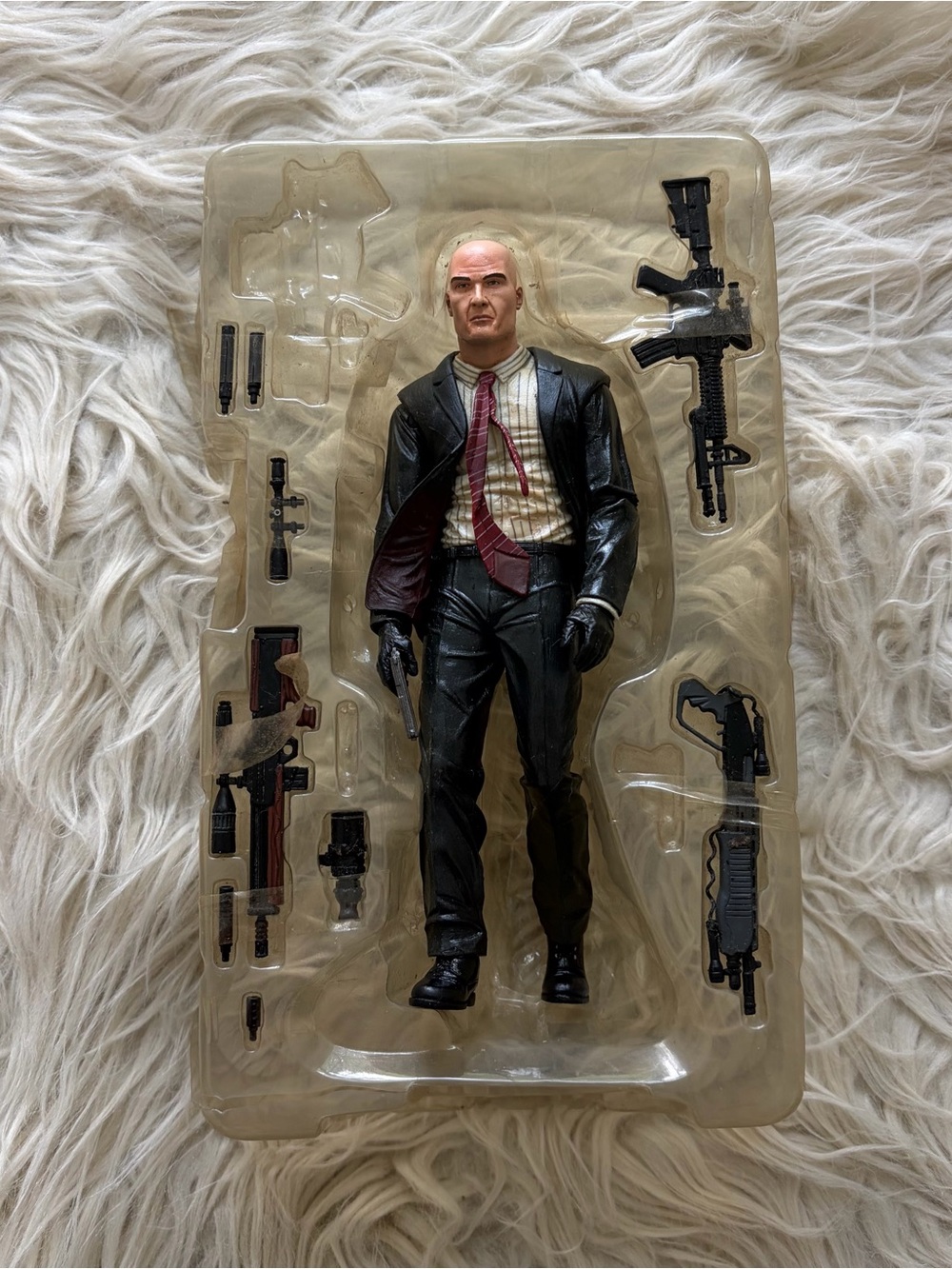 NECA HITMAN AGENT 47 Blood Money Action Figure In Black (READ DESCRIPTION)
